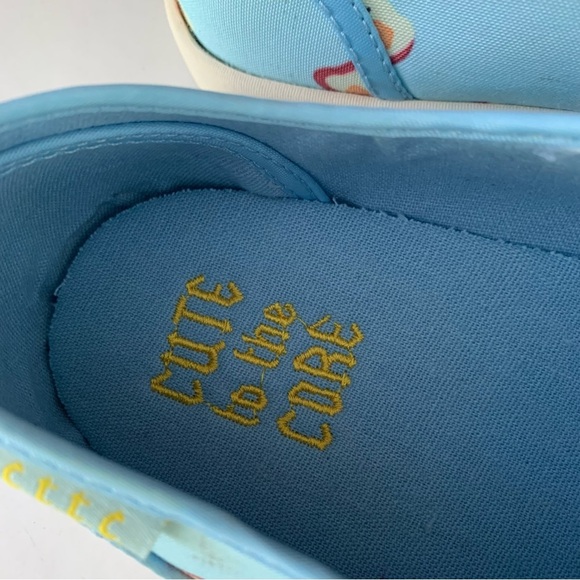 Cute To The Core Toast Print Lace Up Sneakers Women’s US 10 M - Picture 2 of 10